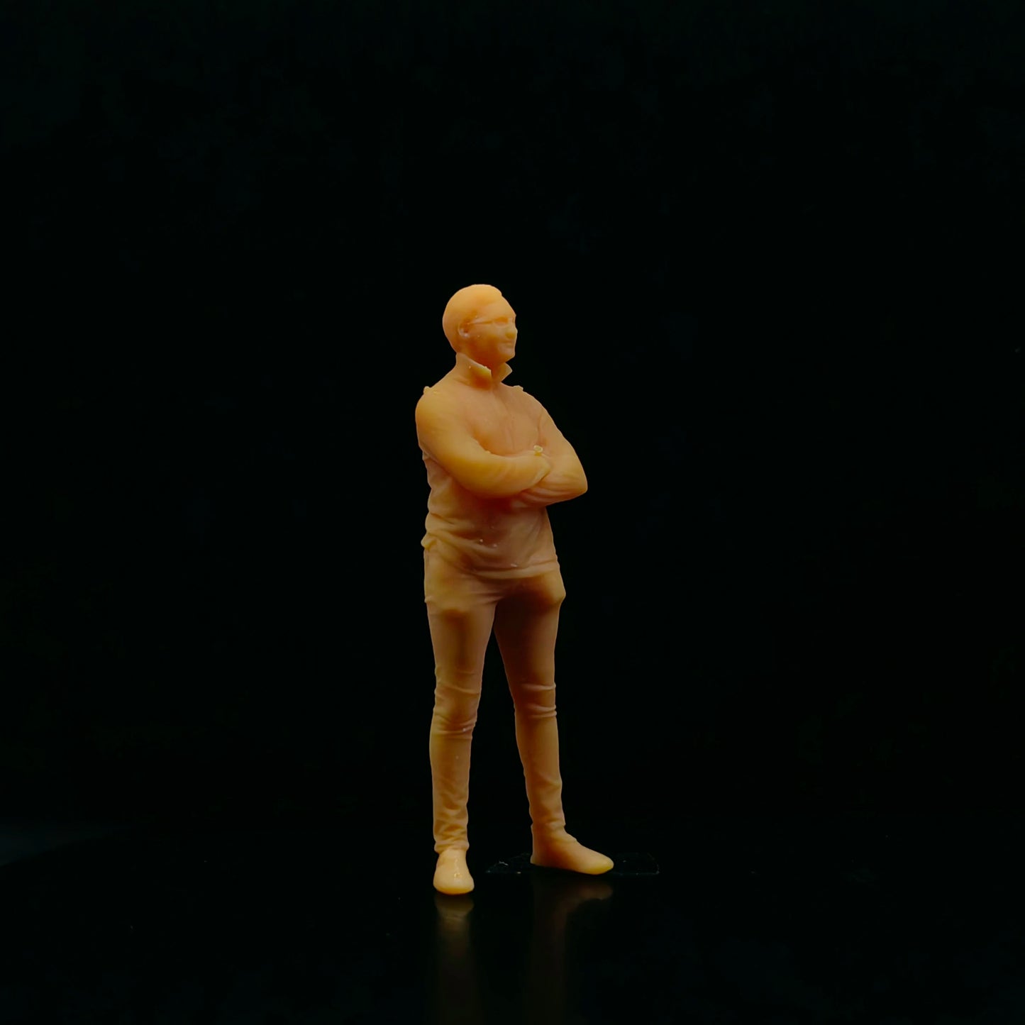 1/64 1/43 Scale Model Resin Standing Glasses Male Uncolored Miniature Diorama Hand-painted T333