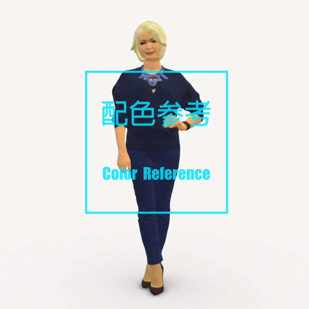 1/64 1/43 Figurines Scale Model Resin Short Haired Beauty Uncolored Miniatures Diorama Hand-painted L105