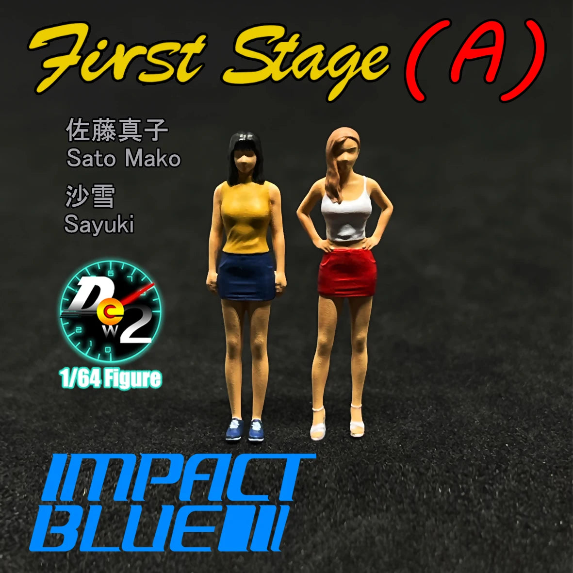 DEW2 Diorama 1/64 Scale Figurines Model Satō Mako Sayuki Collection Miniature Hand-painted