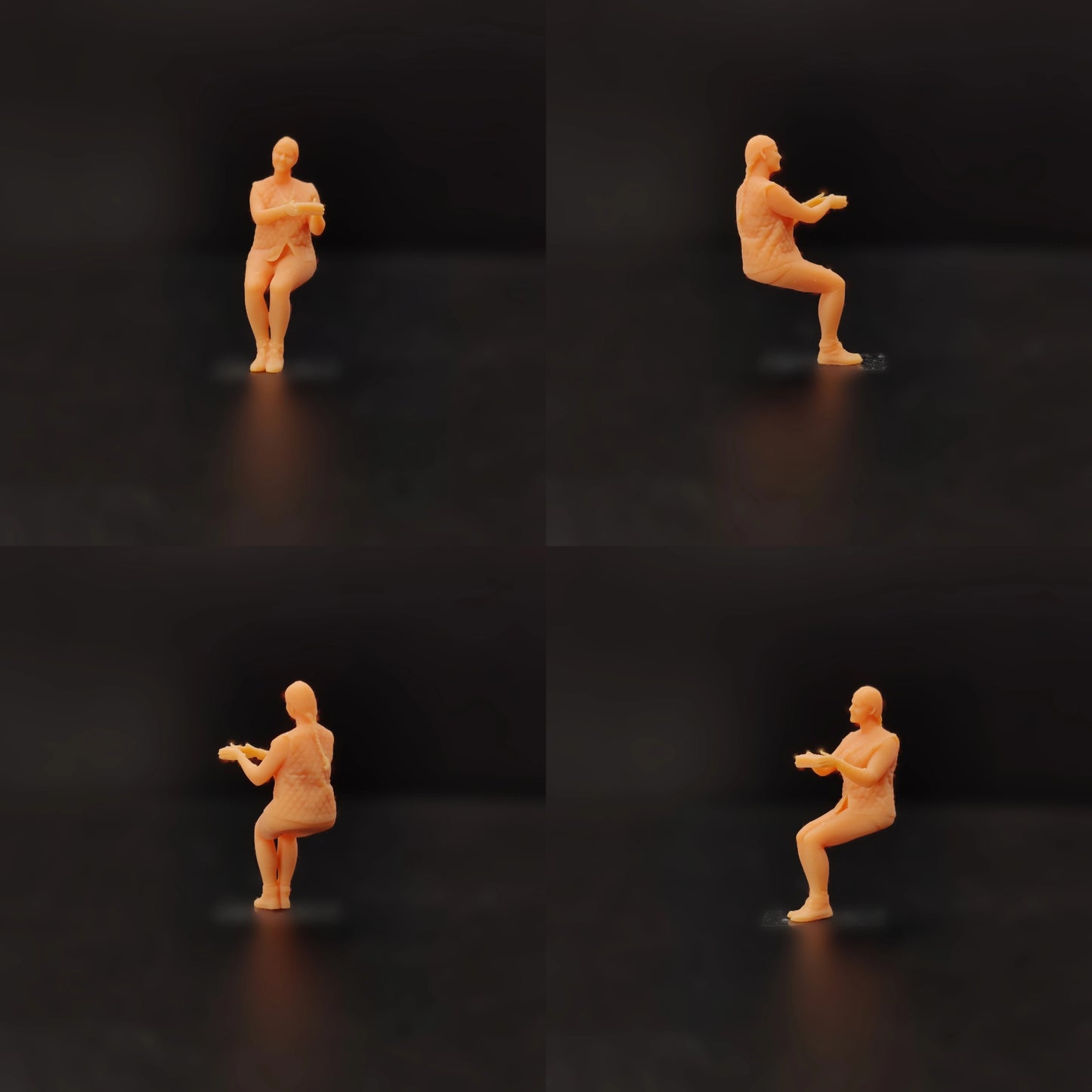 1/64 1/43 Scale Model Resin The Box Carrying Tallyman Carries The Box Uncolored Miniature Diorama Hand-painted T624 T625 T626