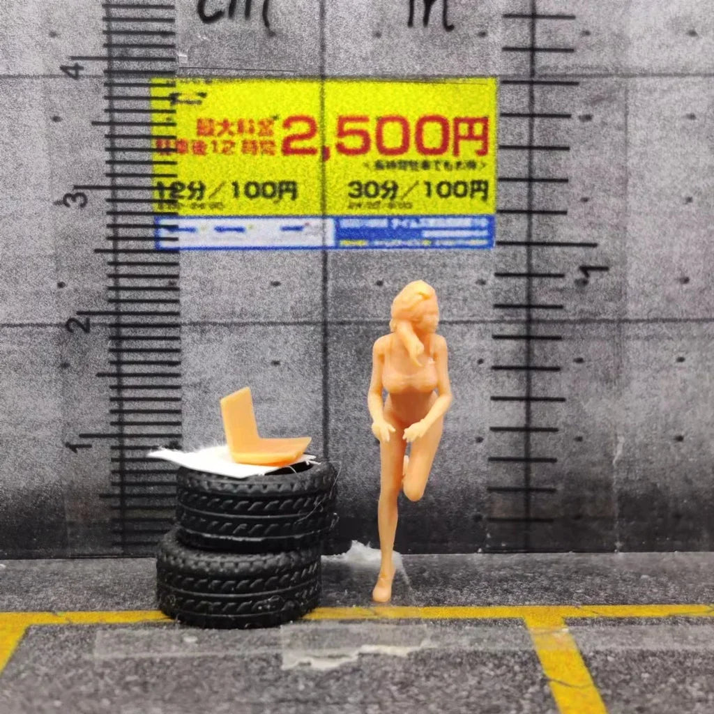 1/64 1/43 Scale Model Resin Uncolored Miniature Diorama Hand-painted S102