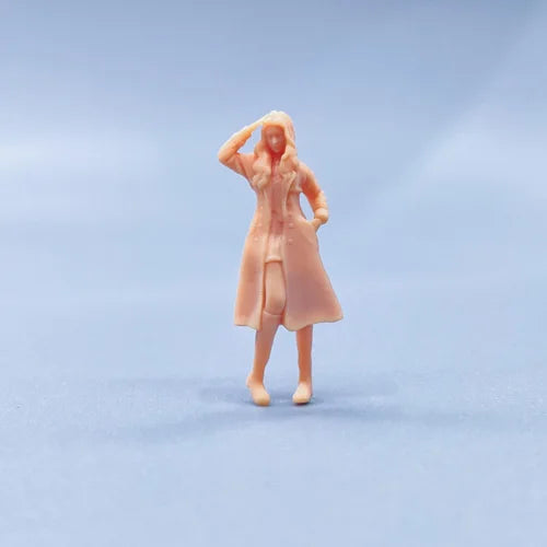 1/64 1/43 Figurines Scale Model Resin Artificial Person Number 207 Uncolored Miniatures Diorama Hand-painted V001 V015