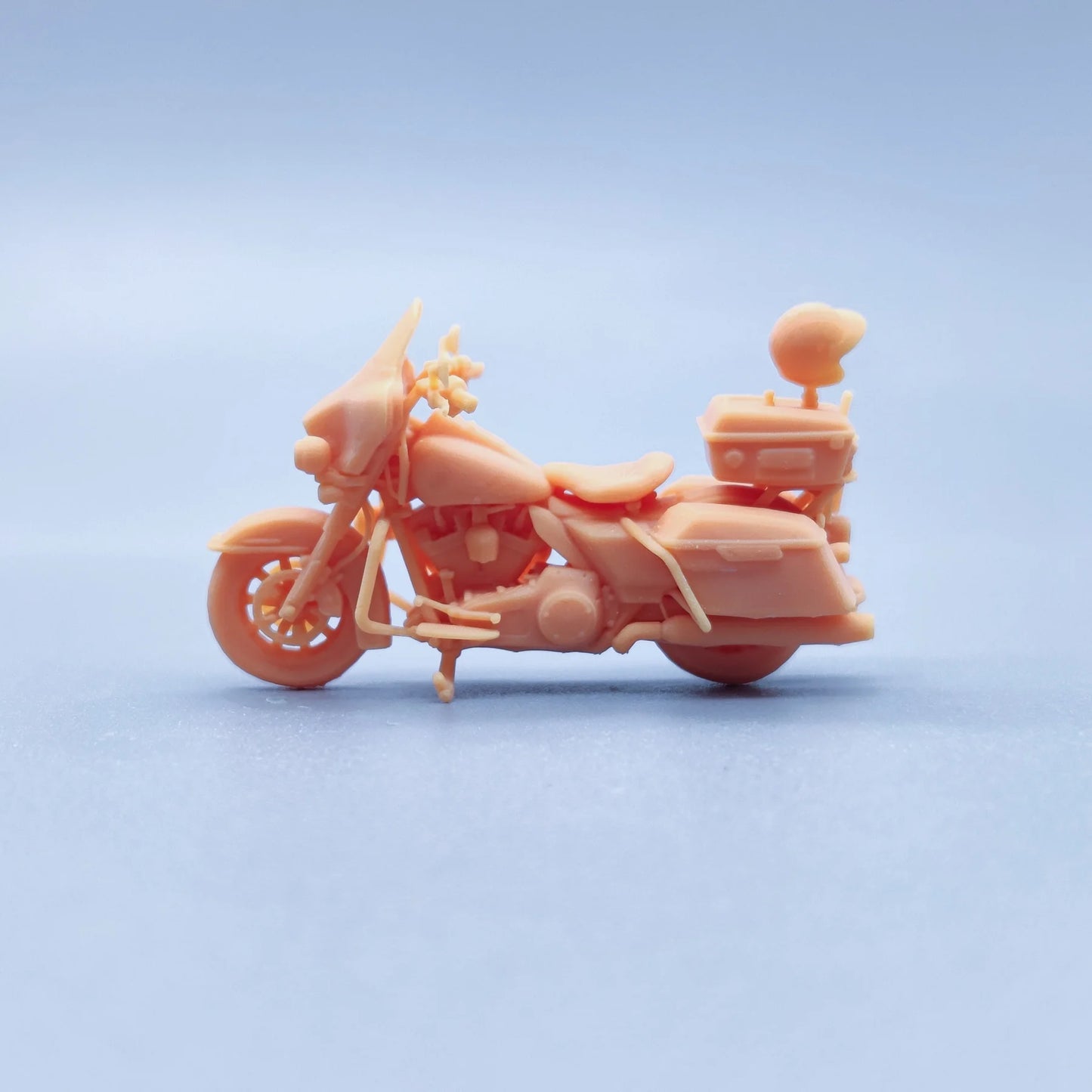 1/64 1/43 Figurines Scale Model Resin Police Harley Motorcycle Uncolored Miniatures Diorama Hand-painted V310