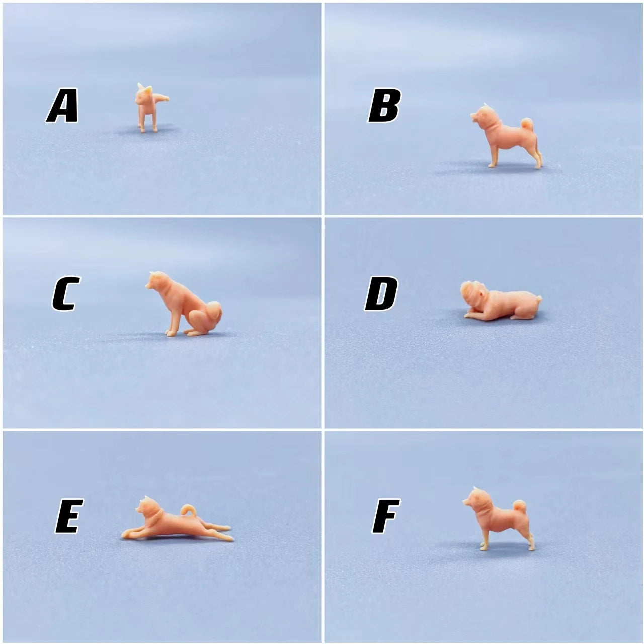 1/64 1/43 Figurines Scale Model Resin Pet Dog Uncolored Miniatures Diorama Hand-painted V534