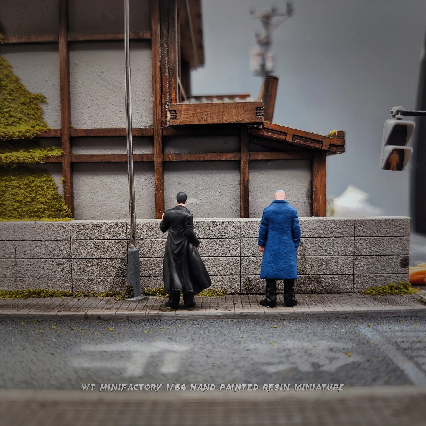 WT Minifactory Diorama 1/64 Scale Figurines Model Hot Blooded University 02 Two Person Group Collection Miniature Hand-painted