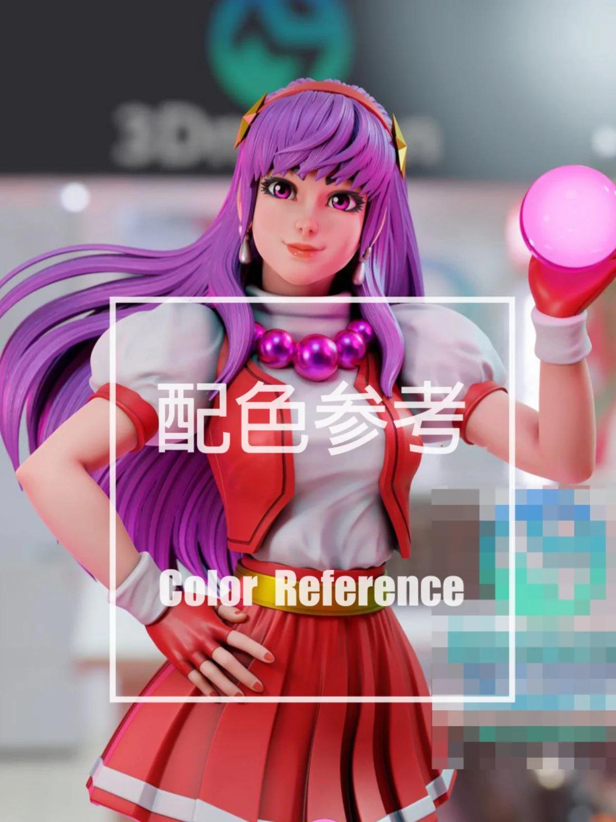 1/64 1/43 Figurines Scale Model Resin King of Fighters Athena Mamiya Uncolored Miniatures Diorama Hand-painted V623