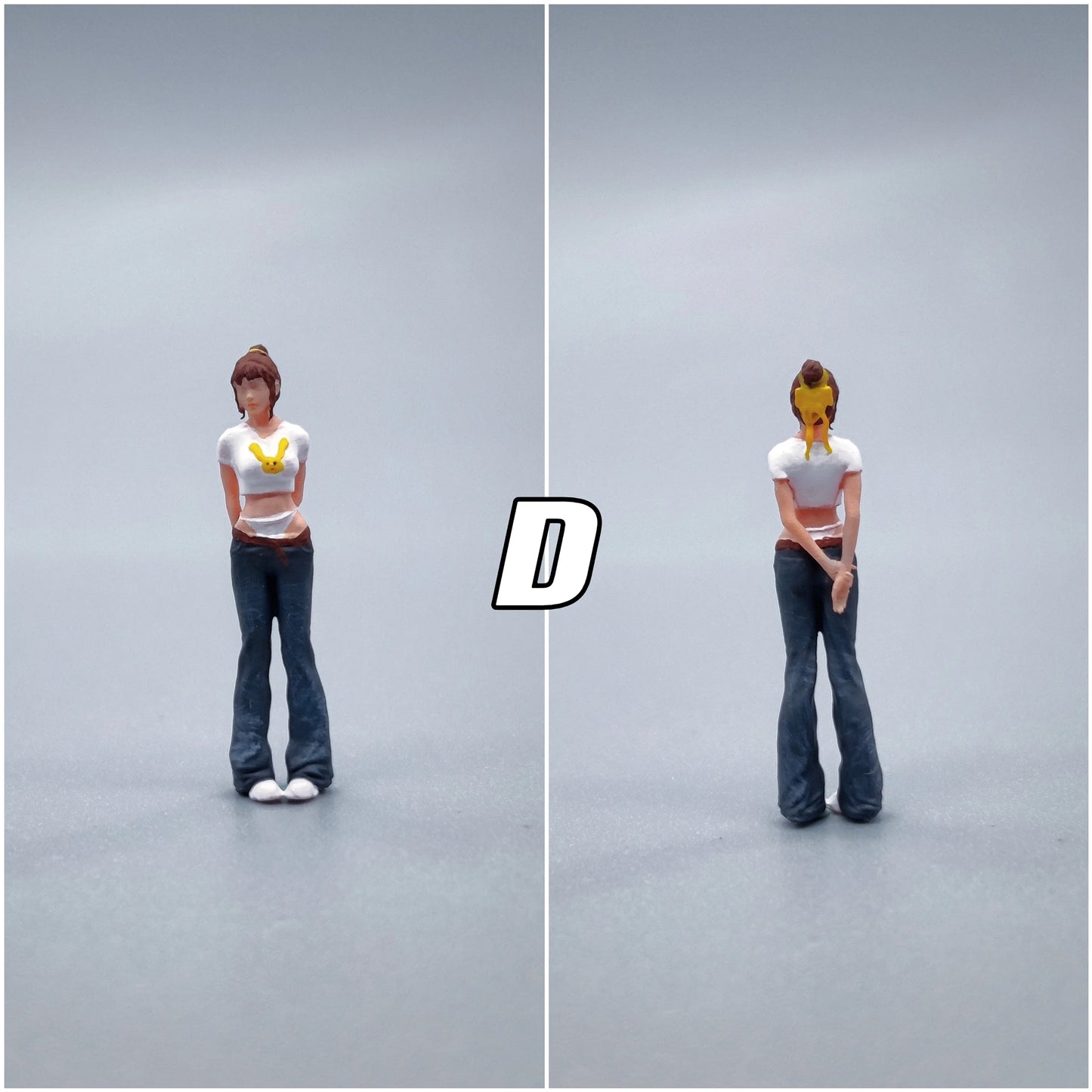Lucky Studio Diorama 1/64 Scale Figurines Model Girls' Series Cos Hand Pain Collection Miniature Hand-painted