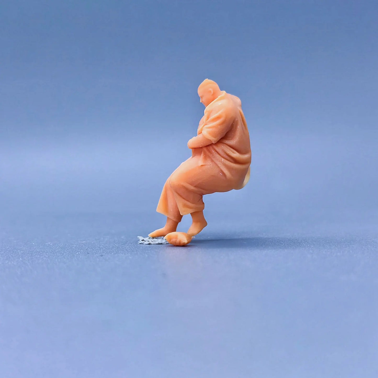 1/64 1/43 Scale Model Resin Fat Man+potato ChipsUncolored Miniature Diorama Hand-painted S701