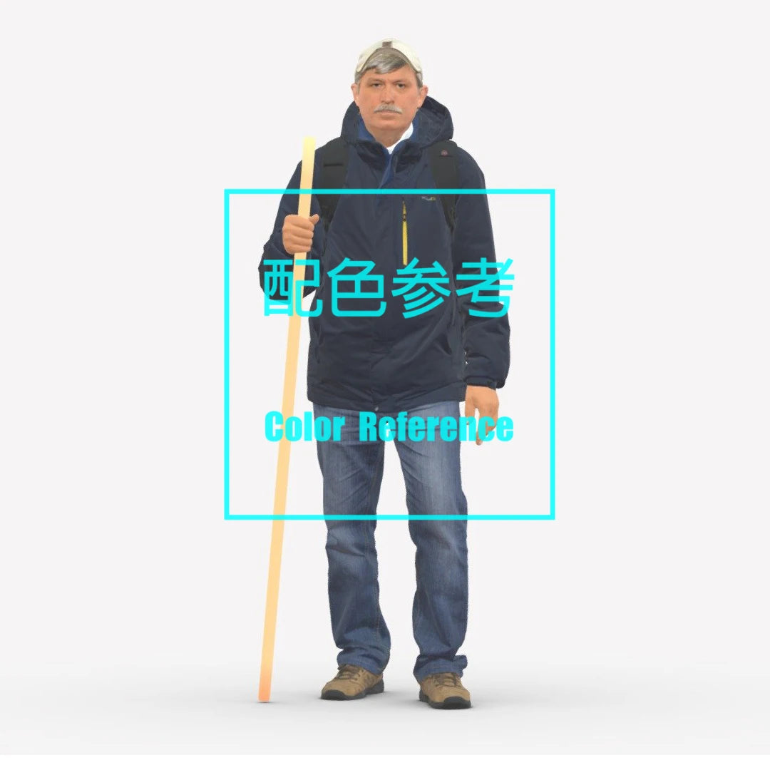 1/64 1/43 Figurines Scale Model Resin Travel Uncle Uncolored Miniatures Diorama Hand-painted L102