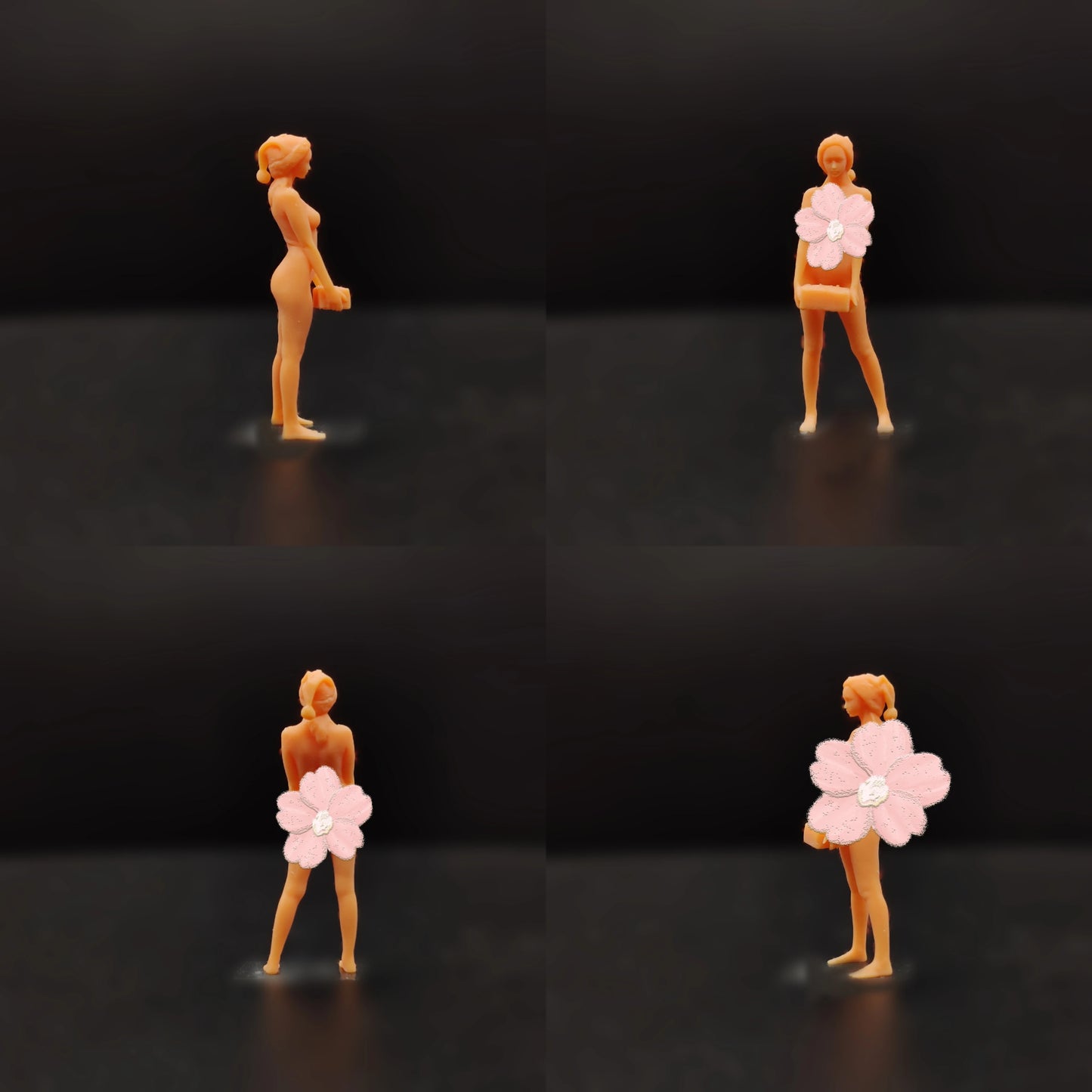 1/64 1/43 Scale Model Resin Christmas Girl Uncolored Miniature Diorama Hand-painted T709 T710