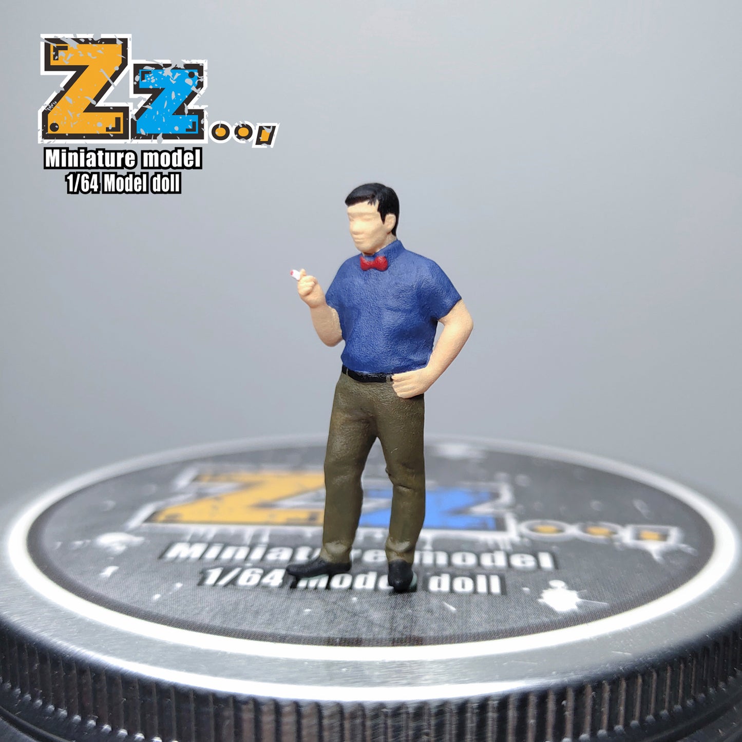 Zz Studio 1/64 Figure Model Gas Station Owner Yuichi Collection Miniature Hand-painted