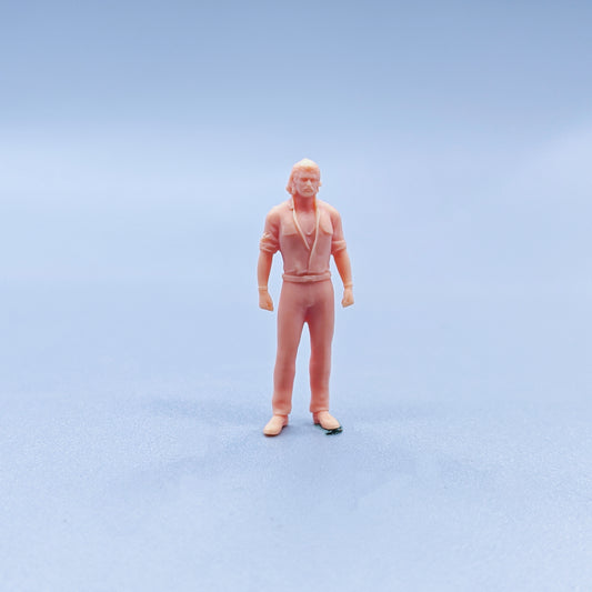 1/64 1/43 Figurines Scale Model Resin Big Brother Wearing Gold and Silver Uncolored Miniatures Diorama Hand-painted C125