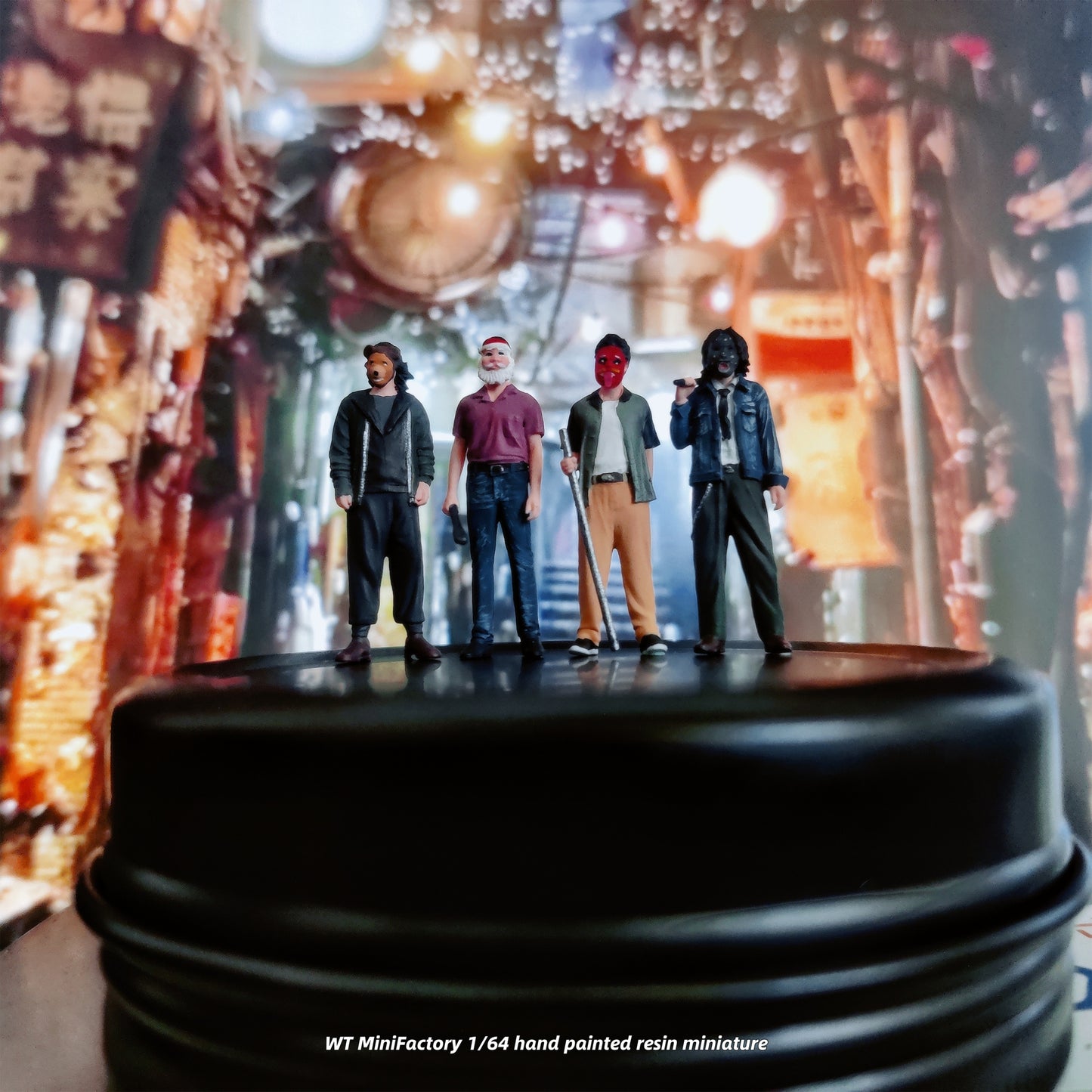 WT Minifactory 1/64 Scale Figurines Model Walled City Youth Collection Miniature Hand-painted