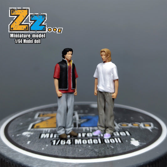 Zz Studio 1/64 Figure Model Yitiao&Huichuan Collection Miniature Hand-painted