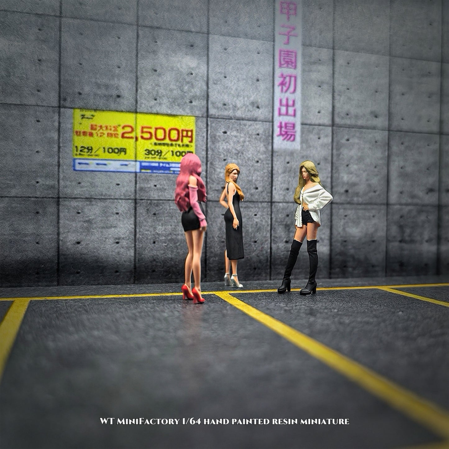 WT Minifactory 1/64 Scale Figurines Model Models Gathering Trio Collection Miniature Hand-painted
