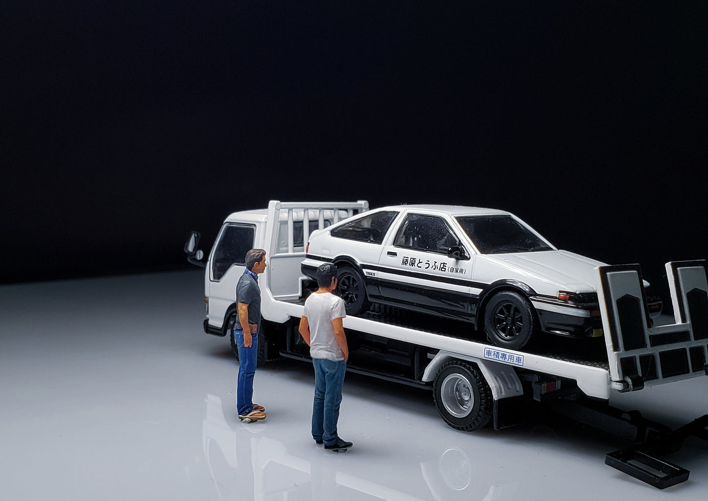 Zz Studio 1/64 Figure Model Movie Version - Father Son Driver Collection Miniature Hand-painted