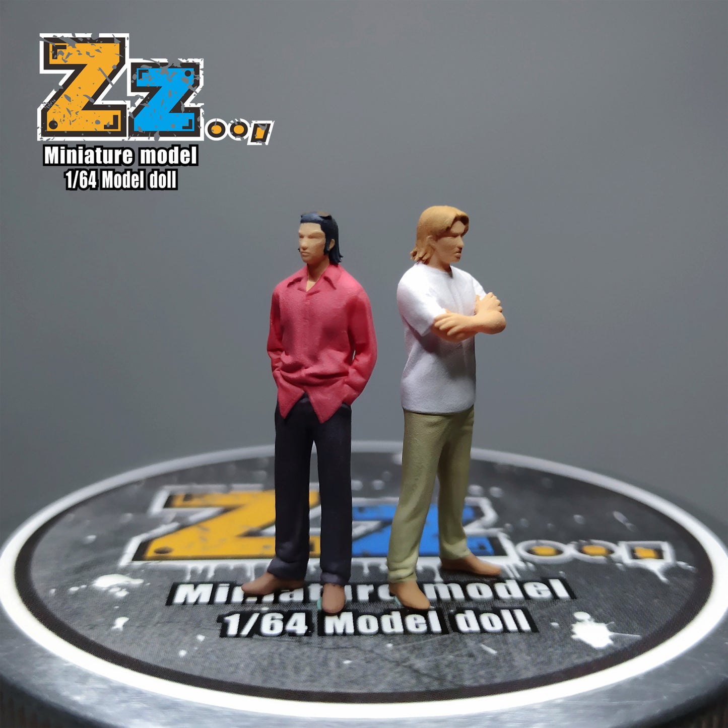 Zz Studio 1/64 Figure Model Members of The Emperor Racing Team Collection Miniature Hand-painted