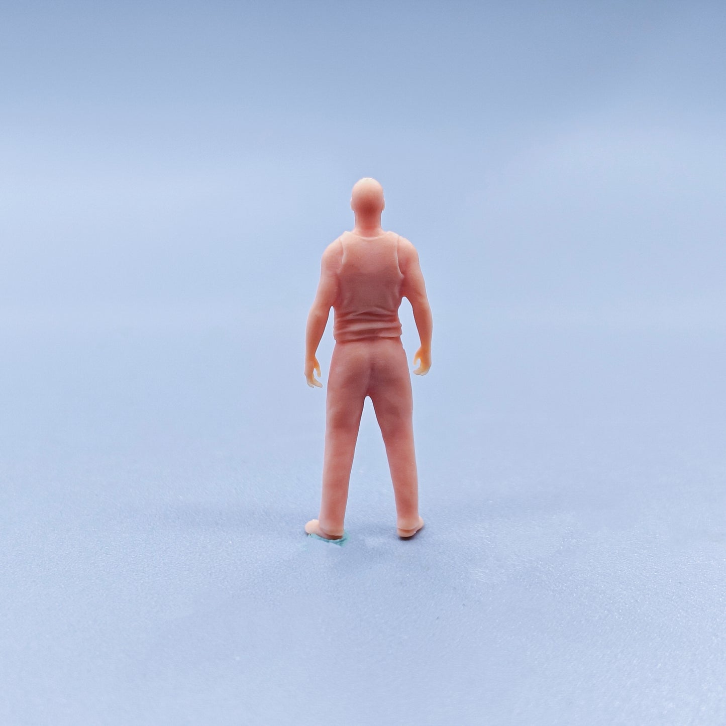 1/64 1/43 Figurines Scale Model Resin Indian Bald Vest Men Uncolored Miniatures Diorama Hand-painted C121