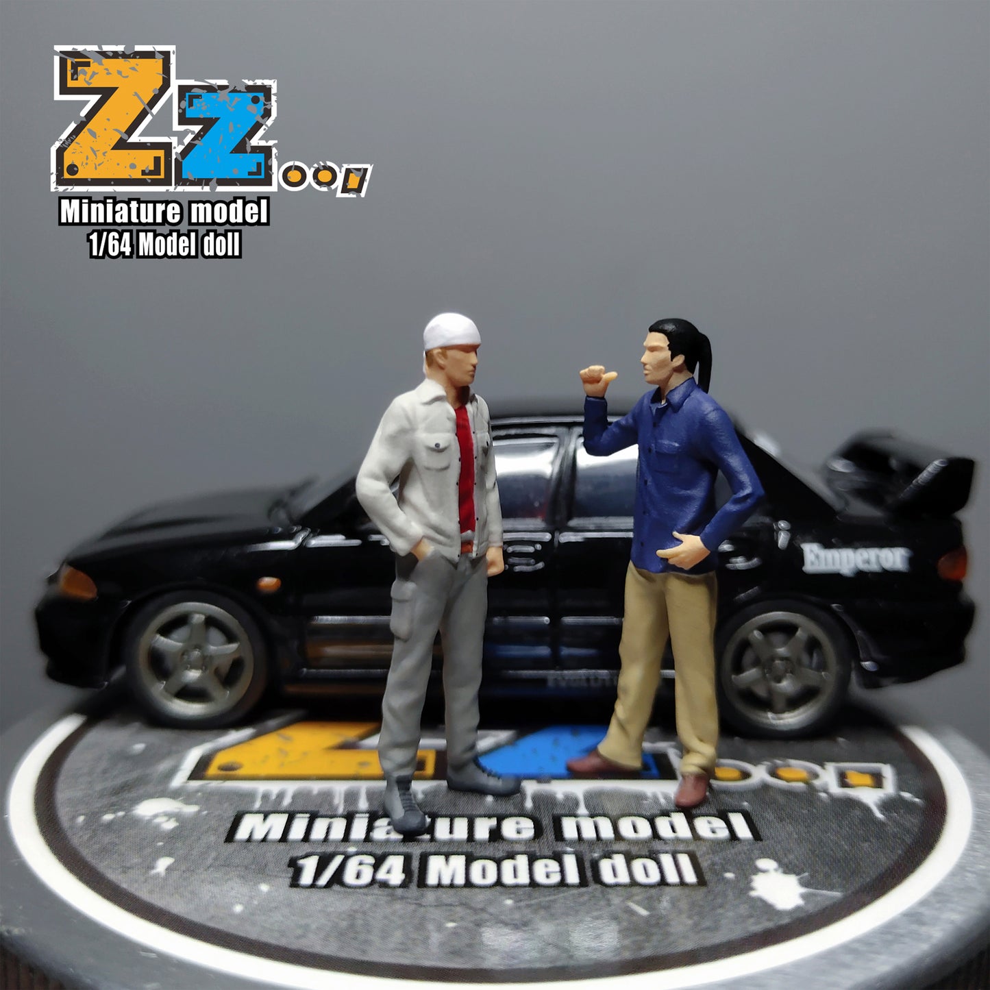 Zz Studio 1/64 Figure Model Suto Keiichi Iwaki Castle Kiyoshi Collection Miniature Hand-painted