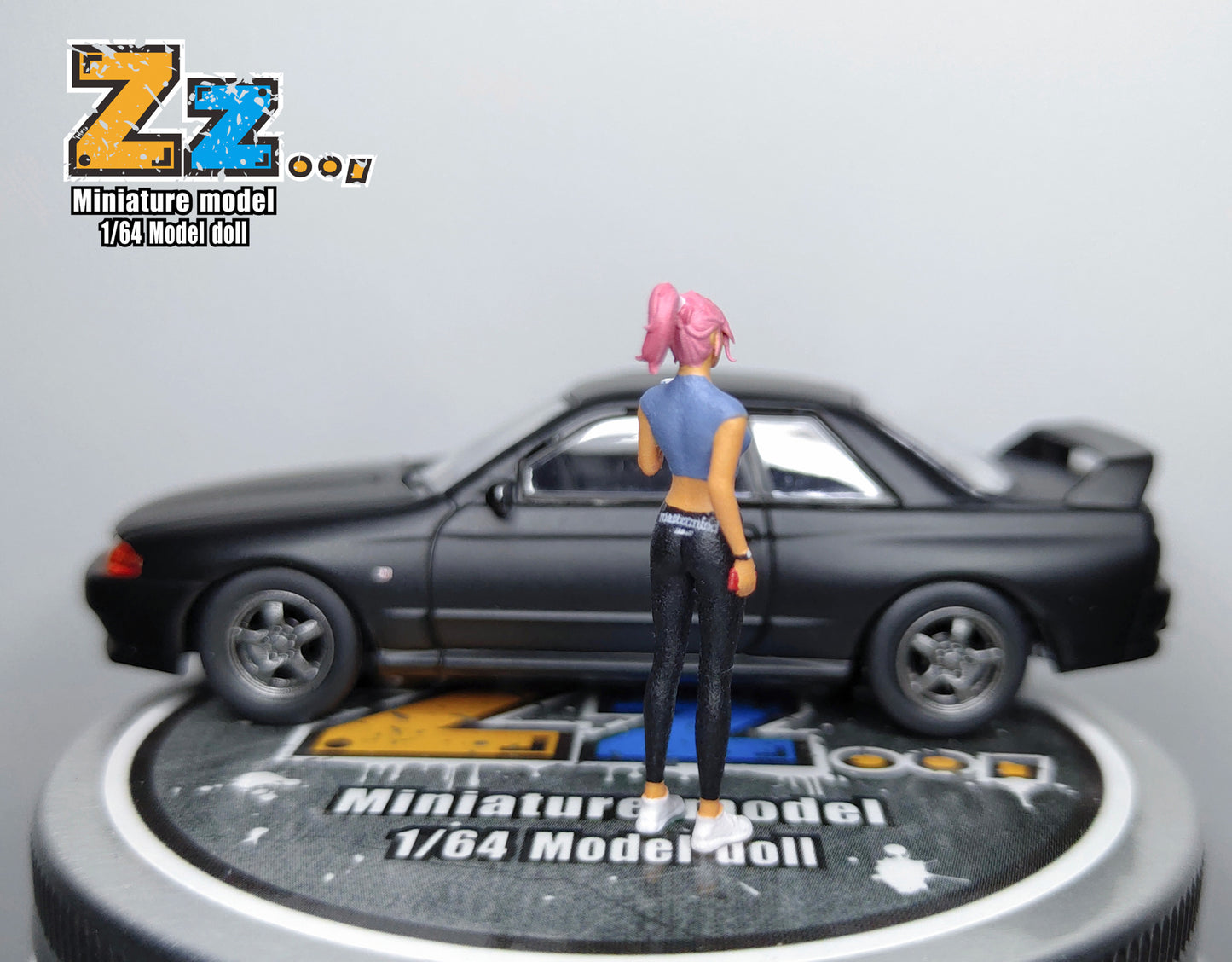 Zz Studio 1/64 Figure Model Milk Tea Sister 03 Collection Miniature Hand-painted