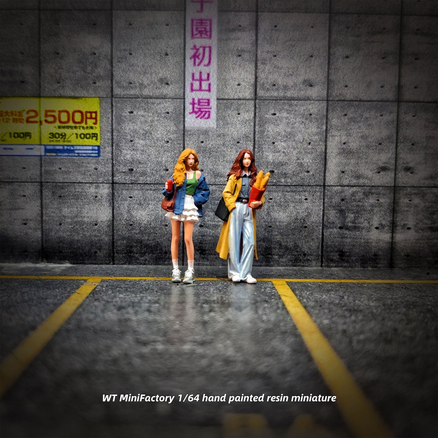 WT Minifactory 1/64 Scale Figurines Model Female Boss Duo Collection Miniature Hand-painted