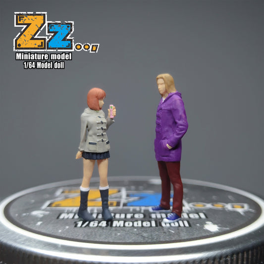 Zz Studio 1/64 Figure Model Mao Mu Xia Shu&Yu Mu Senior Collection Miniature Hand-painted