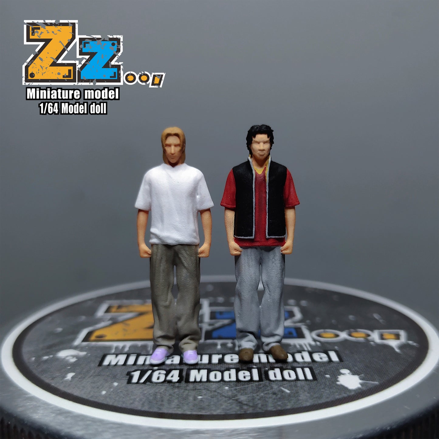 Zz Studio 1/64 Figure Model Yitiao&Huichuan Collection Miniature Hand-painted