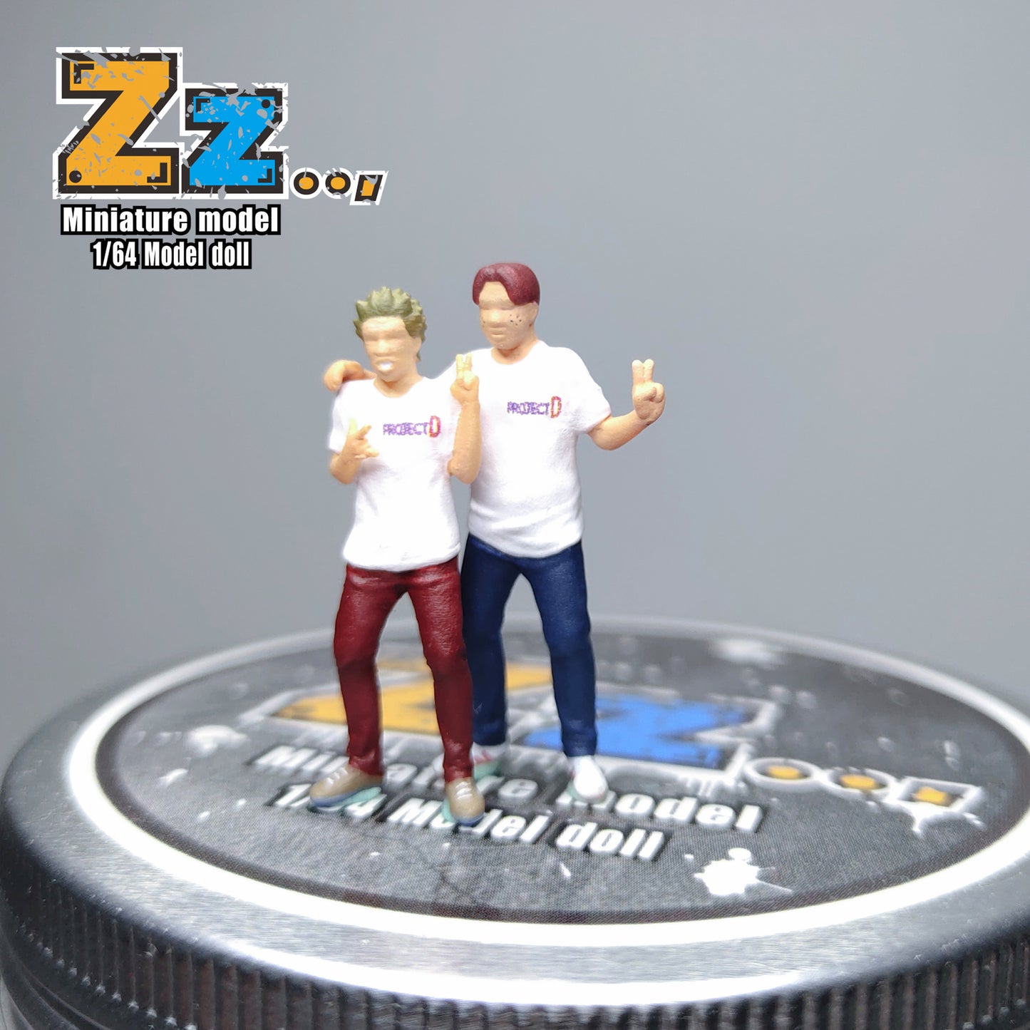 Zz Studio 1/64 Figure Model Copy of Tuohai Qijie Collection Miniature Hand-painted