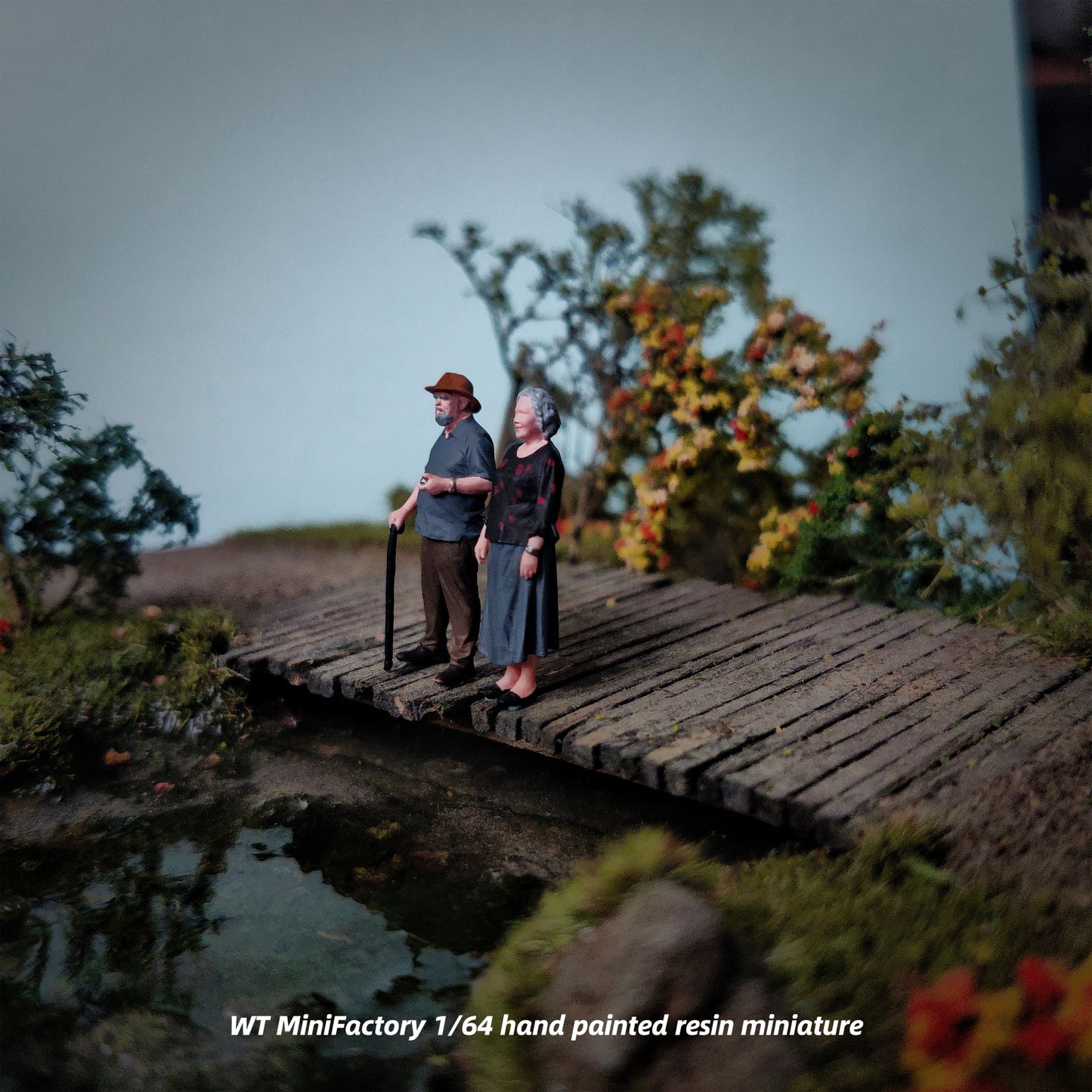 WT Minifactory 1/64 Scale Figurines Model Couple Duo Collection Miniature Hand-painted