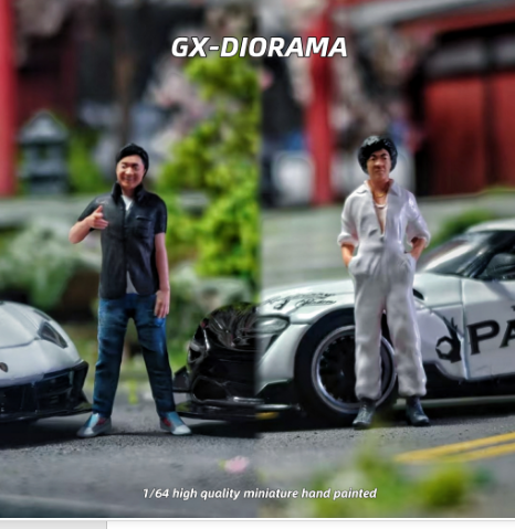 GX-DIORAMA 1/64 Figure Model Two Person Team in Charge CollectionMiniature Hand-painted