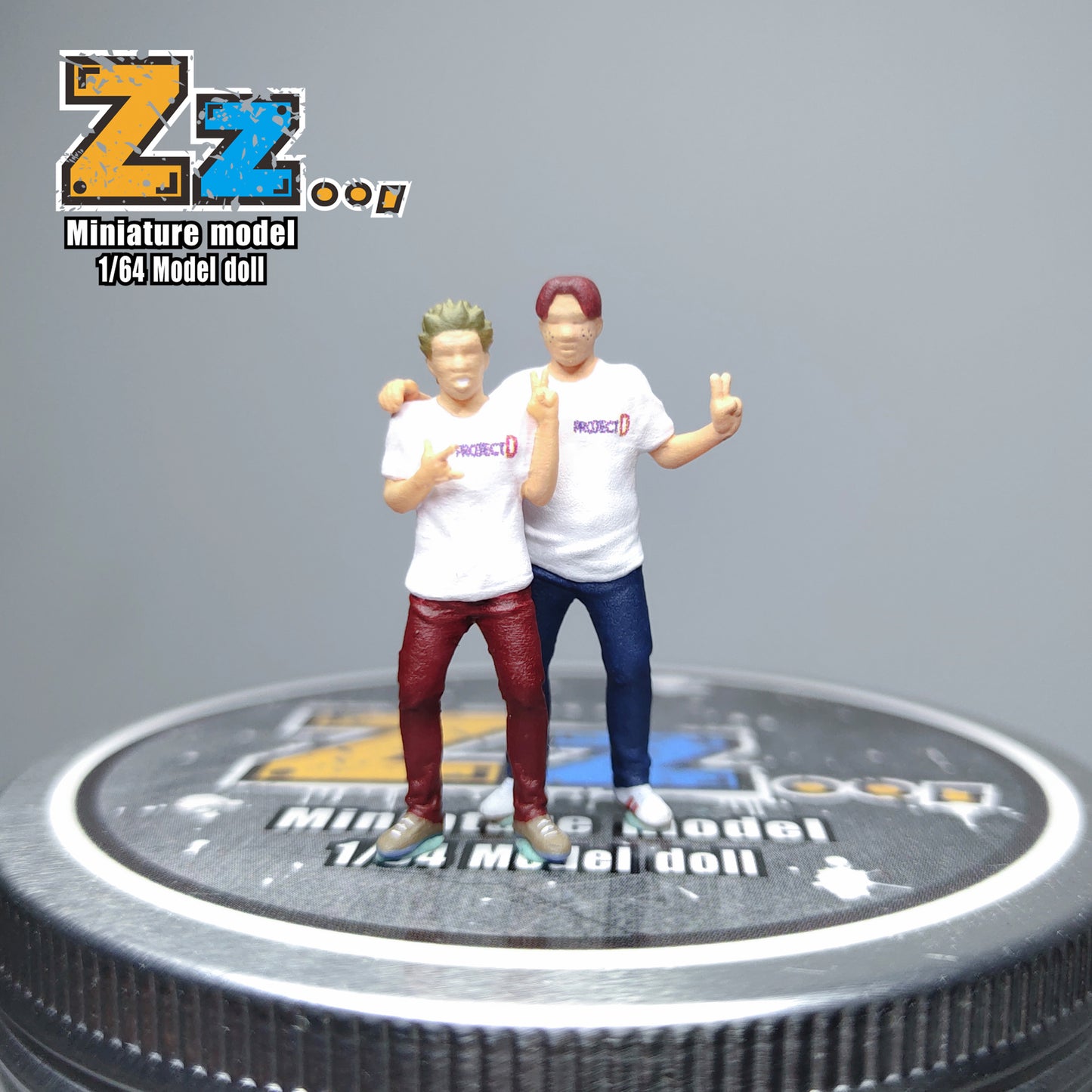 Zz Studio 1/64 Figure Model Copy of Tuohai Qijie Collection Miniature Hand-painted