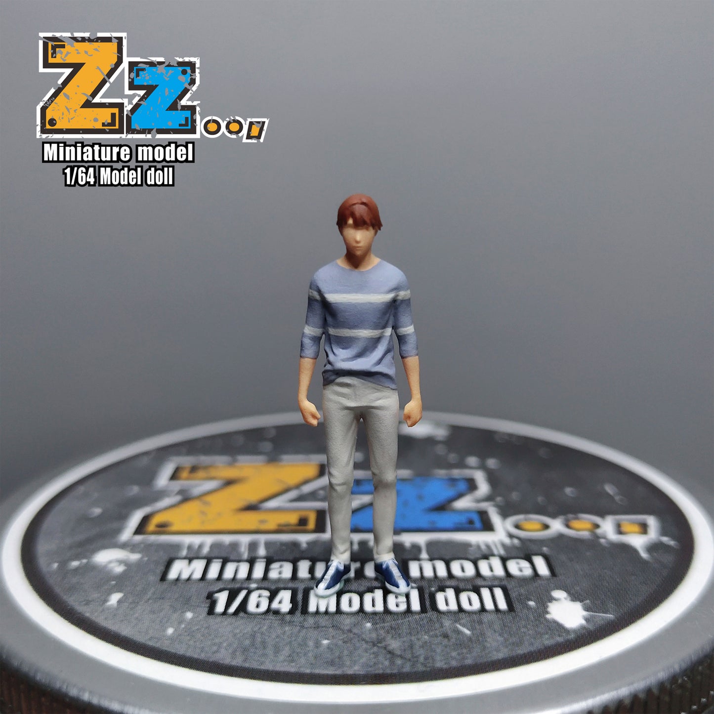 Zz Studio 1/64 Figure Model Katagiri Summer Direction - Grey Blue Collection Miniature Hand-painted