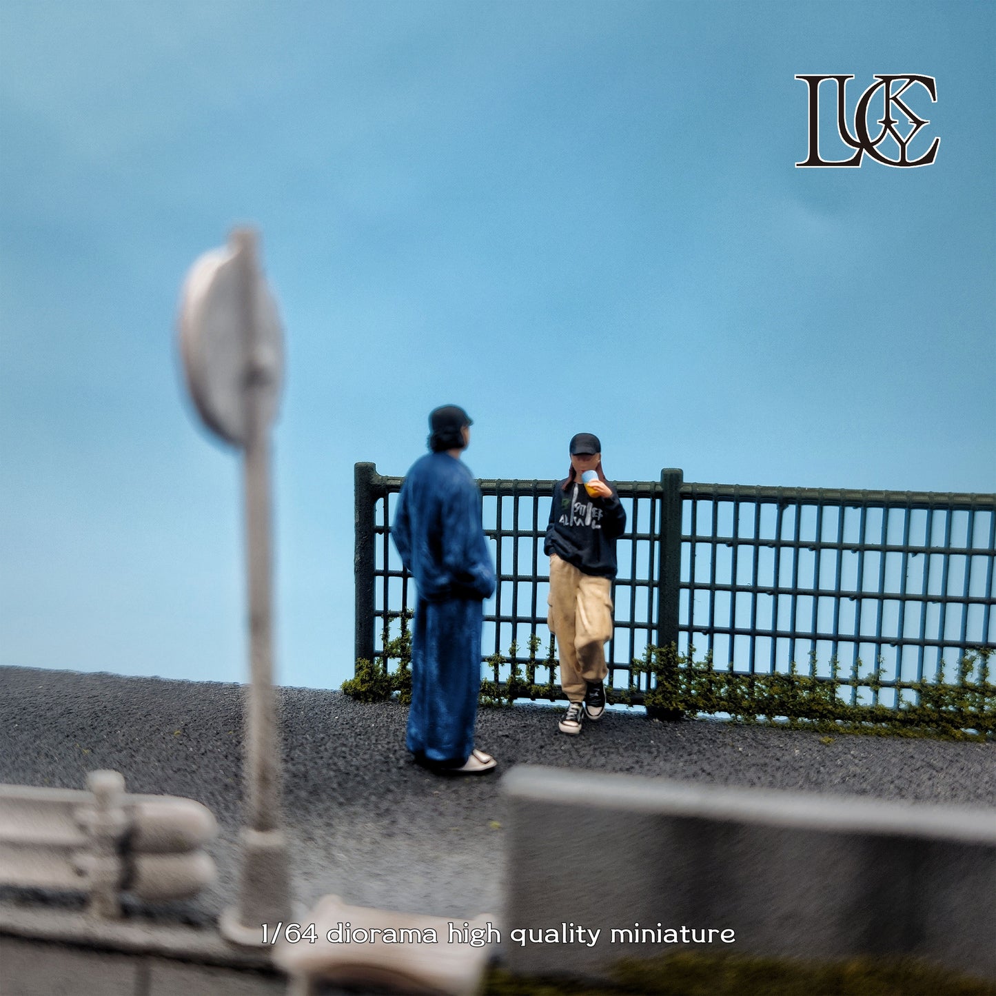 Lucky Studio 1/64 Scale Figurines Model Frank Men and Women Duo Collection Miniature Hand-painted