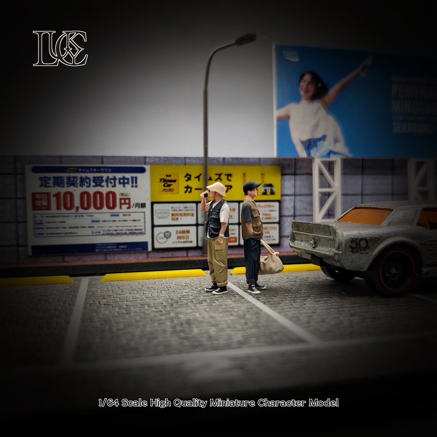 Lucky Studio 1/64 Scale Figurines Model Vest-wearing Duo Miniature Hand-painted