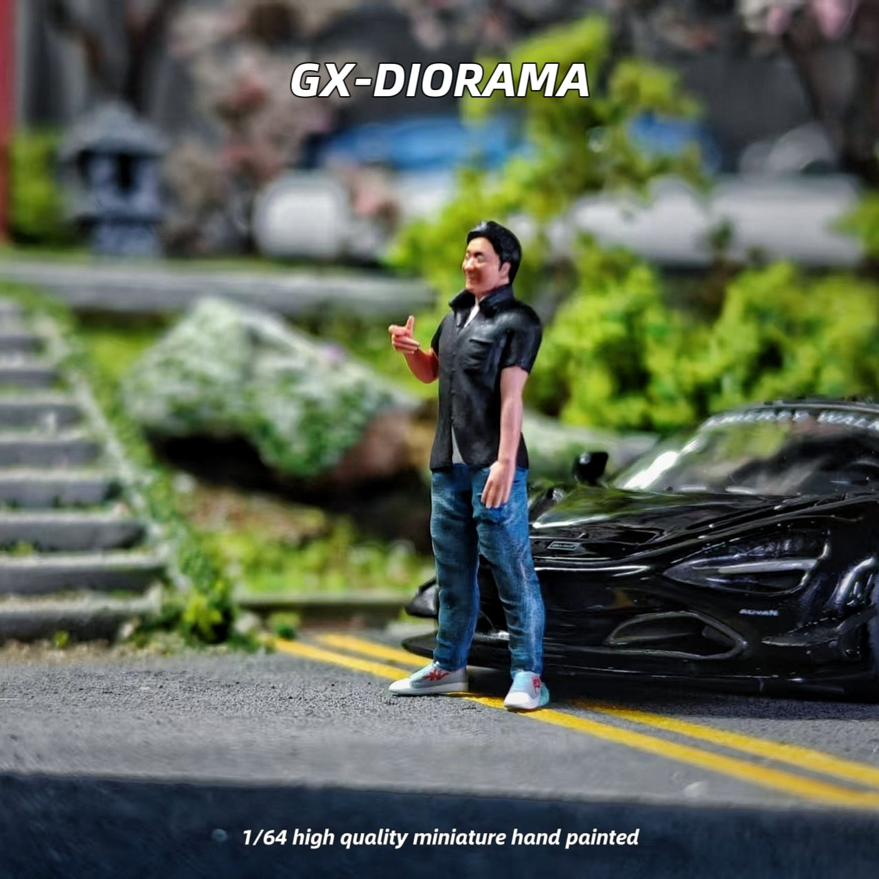 GX-DIORAMA 1/64 Figure Model Two Person Team in Charge CollectionMiniature Hand-painted