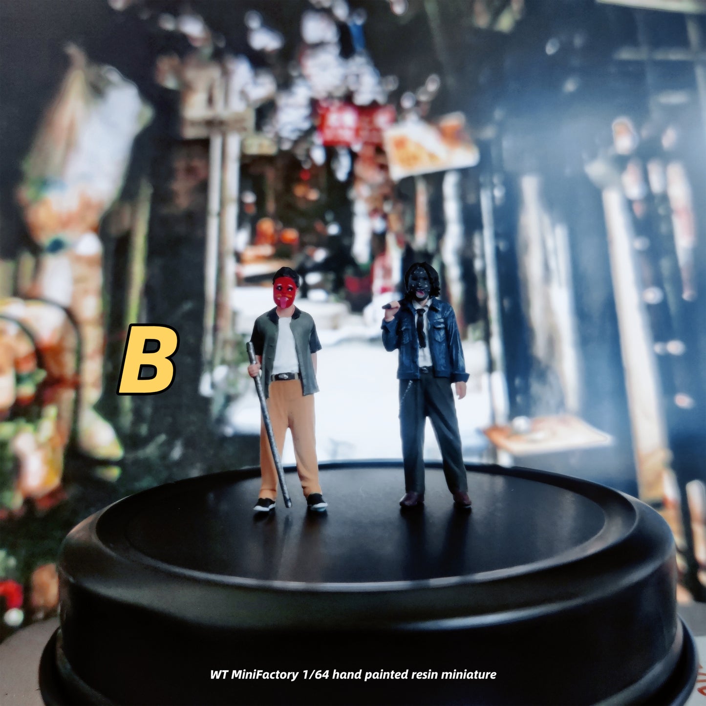 WT Minifactory 1/64 Scale Figurines Model Walled City Youth Collection Miniature Hand-painted