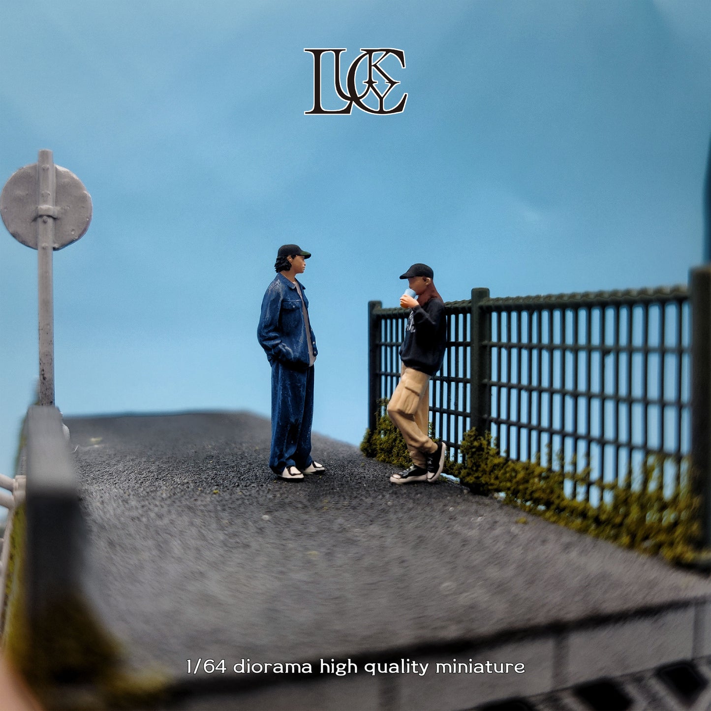 Lucky Studio 1/64 Scale Figurines Model Frank Men and Women Duo Collection Miniature Hand-painted