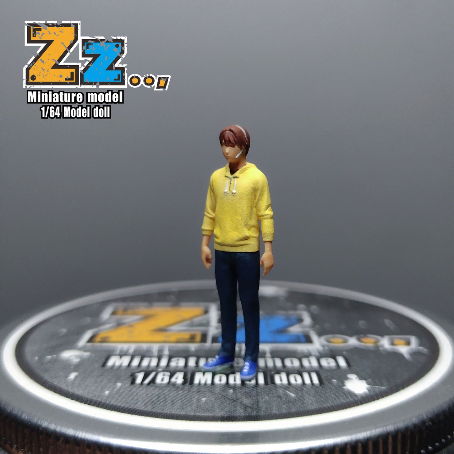 Zz Studio 1/64 Figure Model Katagiri Xia Xiang - Yellow Clothes Collection Miniature Hand-painted