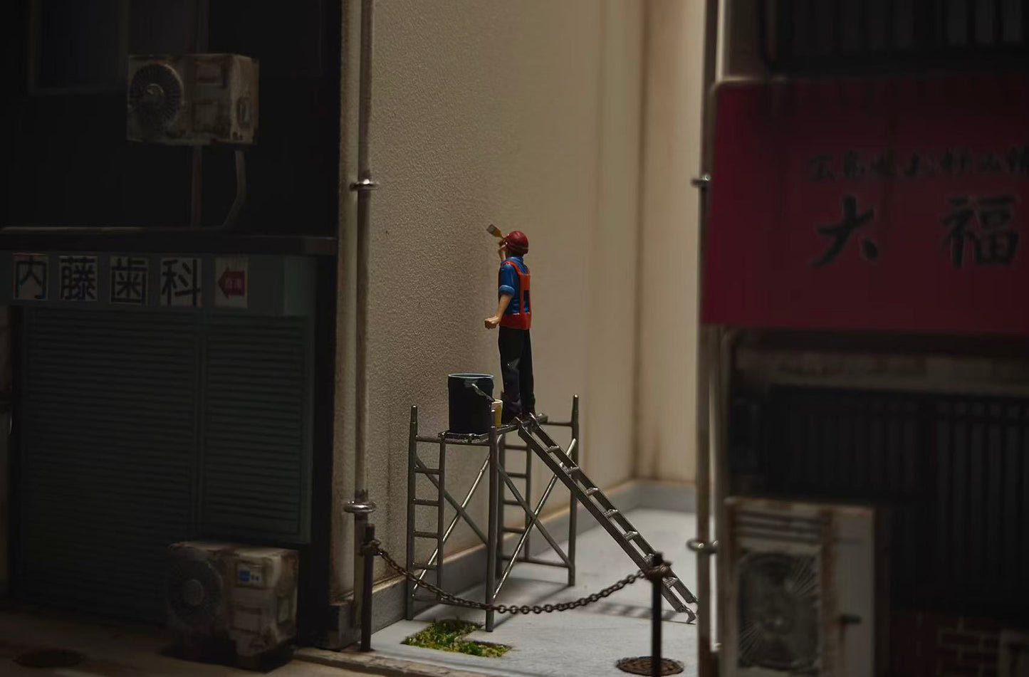 Enheng  1/64 Scale Figurines Model No.10 Painters' Kit Collection Miniature Hand-painted