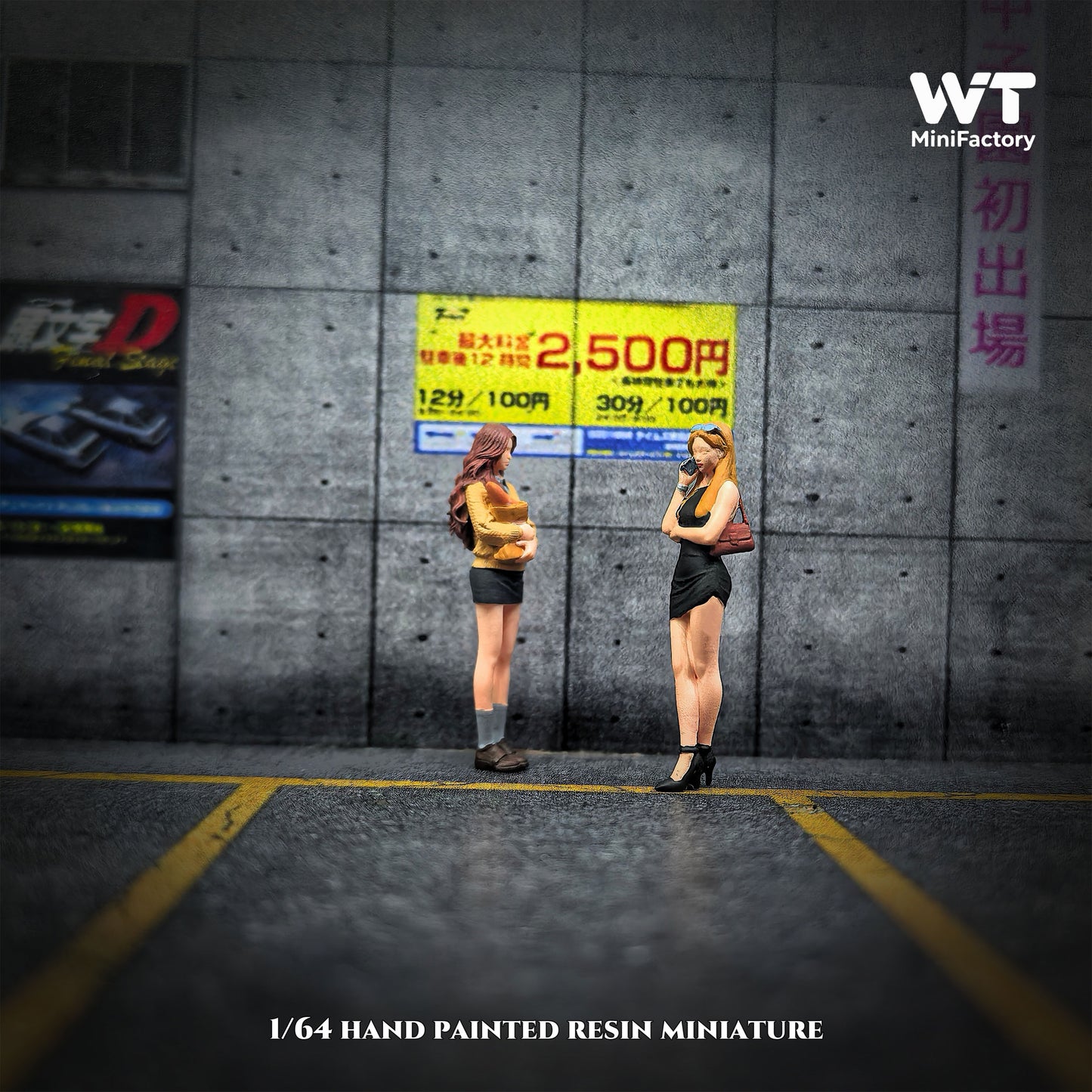 WT Minifactory 1/64 Scale Figurines Model Lady & Nanny Duo Collection Miniature Hand-painted