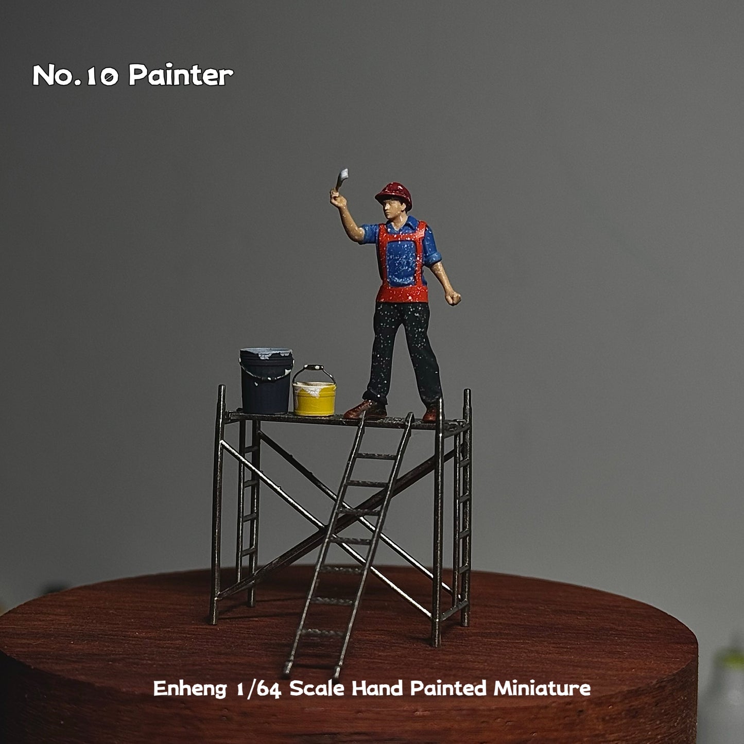 Enheng  1/64 Scale Figurines Model No.10 Painters' Kit Collection Miniature Hand-painted