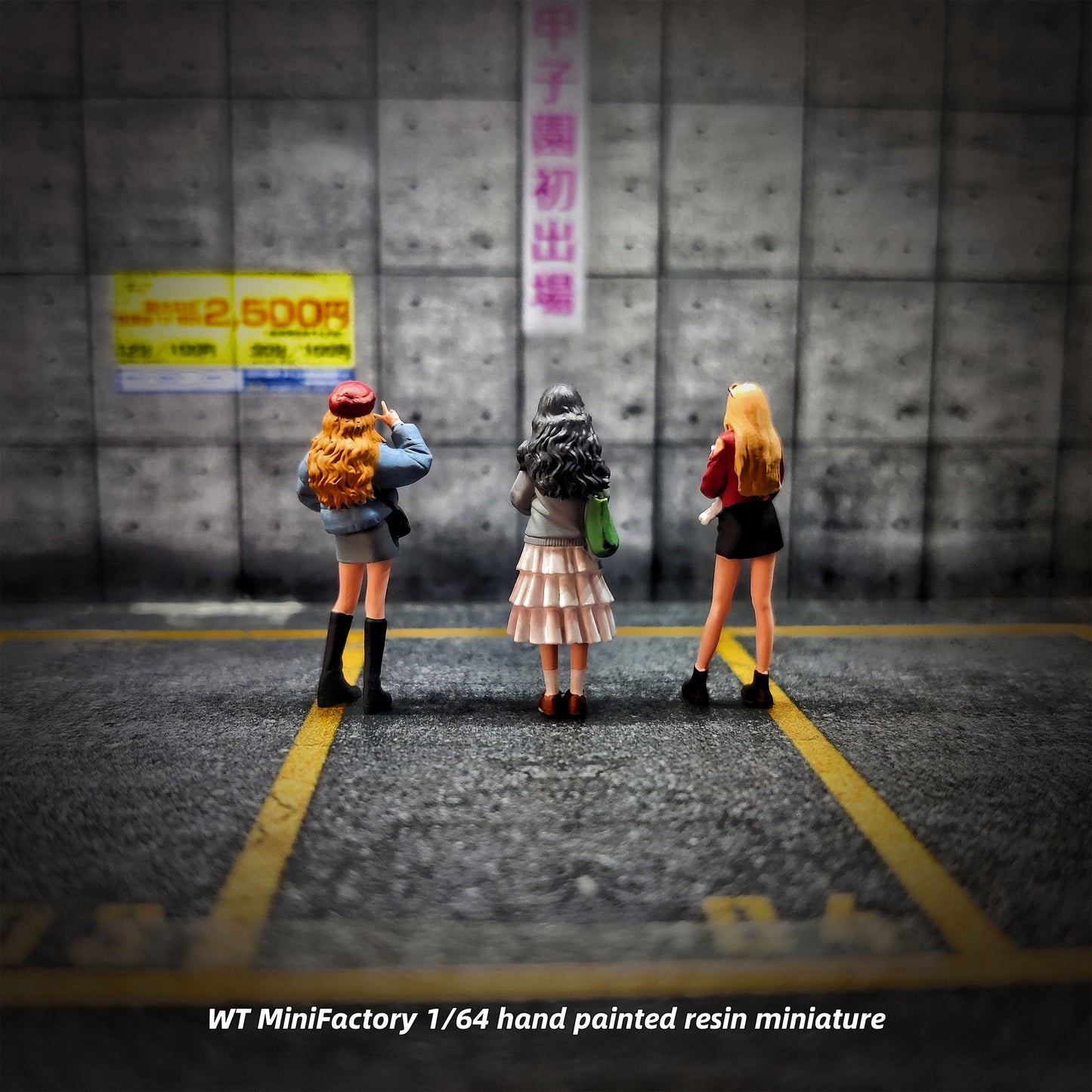 WT Minifactory 1/64 Scale Figurines Model   Pet Party Trio Collection Miniature Hand-painted