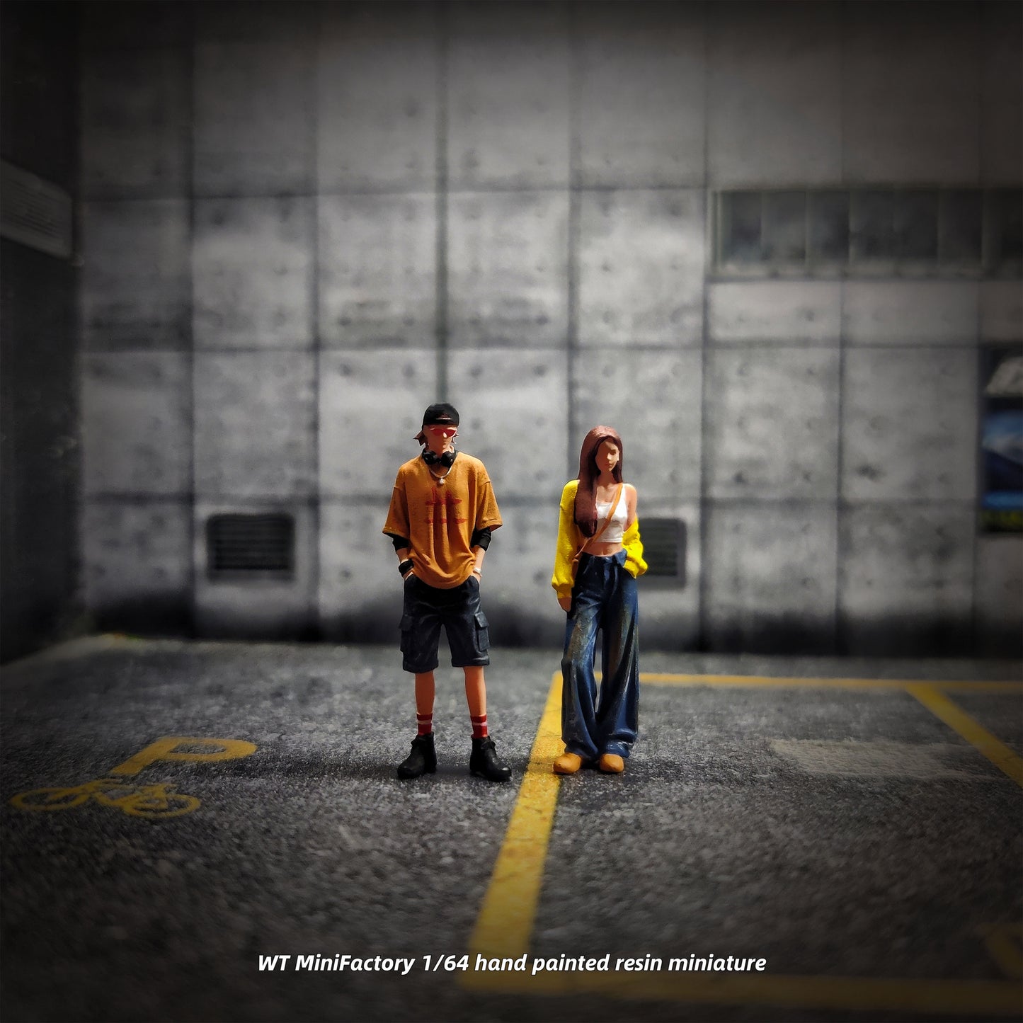 WT Minifactory 1/64 Scale Figurines Model Pocket-Handed Duo Collection Miniature Hand-painted