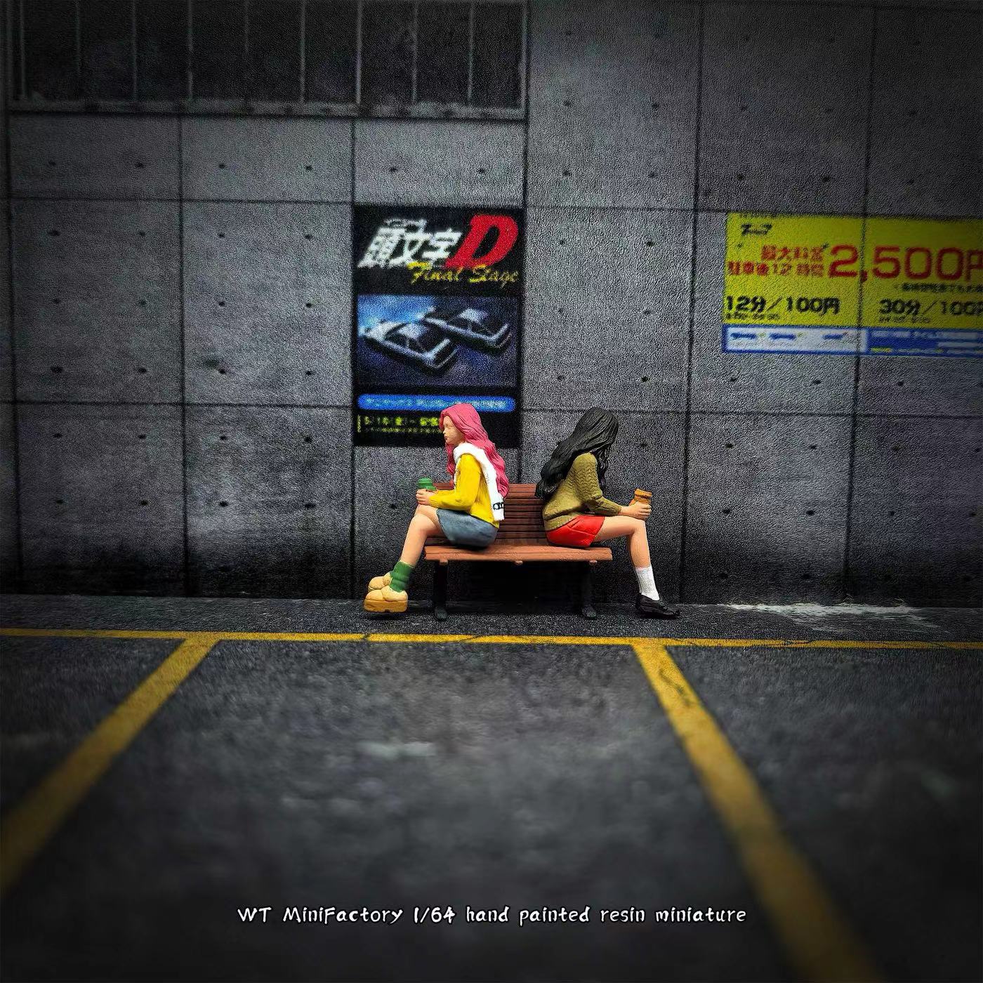 WT Minifactory 1/64 Scale Figurines Model Best Friend's Confession Duo Collection Miniature Hand-painted