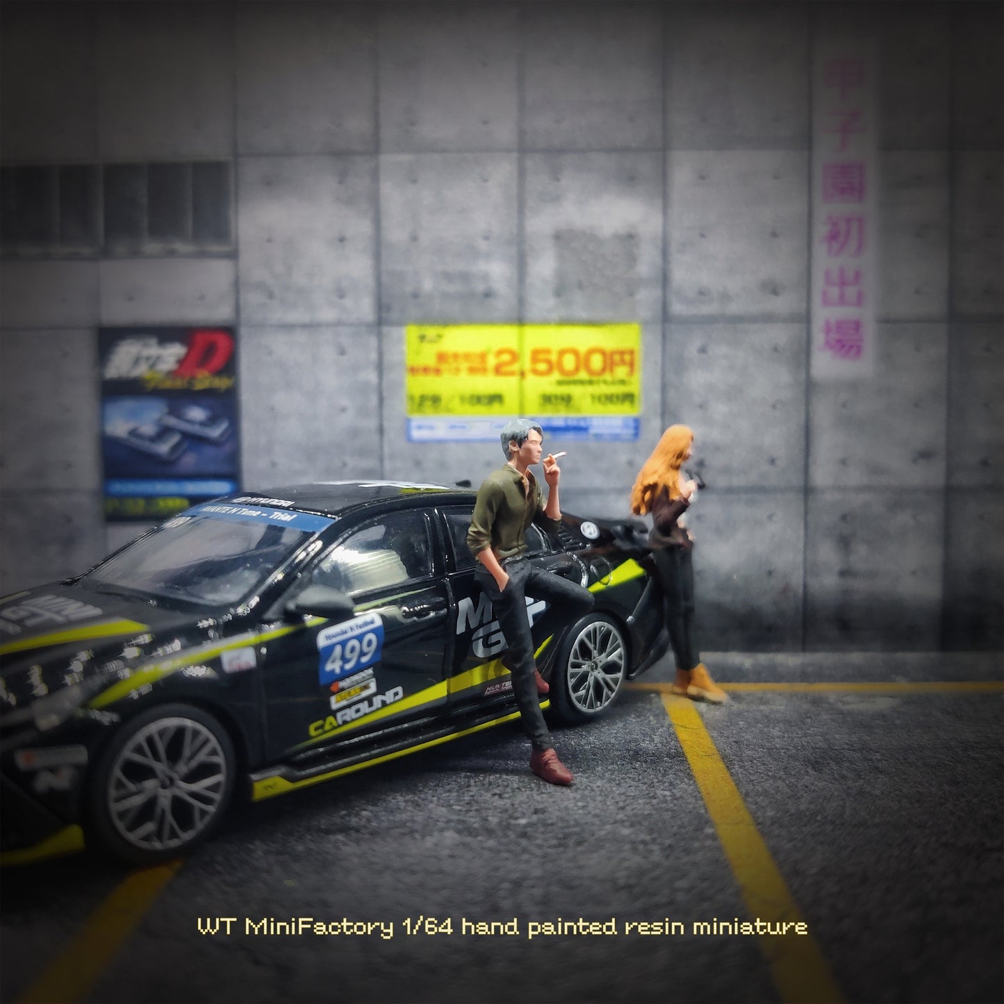 WT Minifactory 1/64 Scale Figurines Model Model Couple Duo Collection Miniature Hand-painted