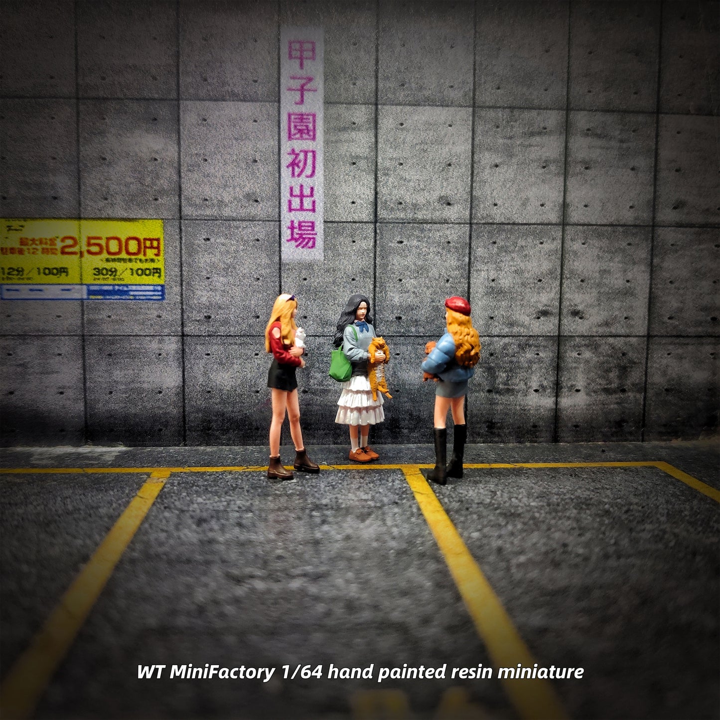 WT Minifactory 1/64 Scale Figurines Model   Pet Party Trio Collection Miniature Hand-painted