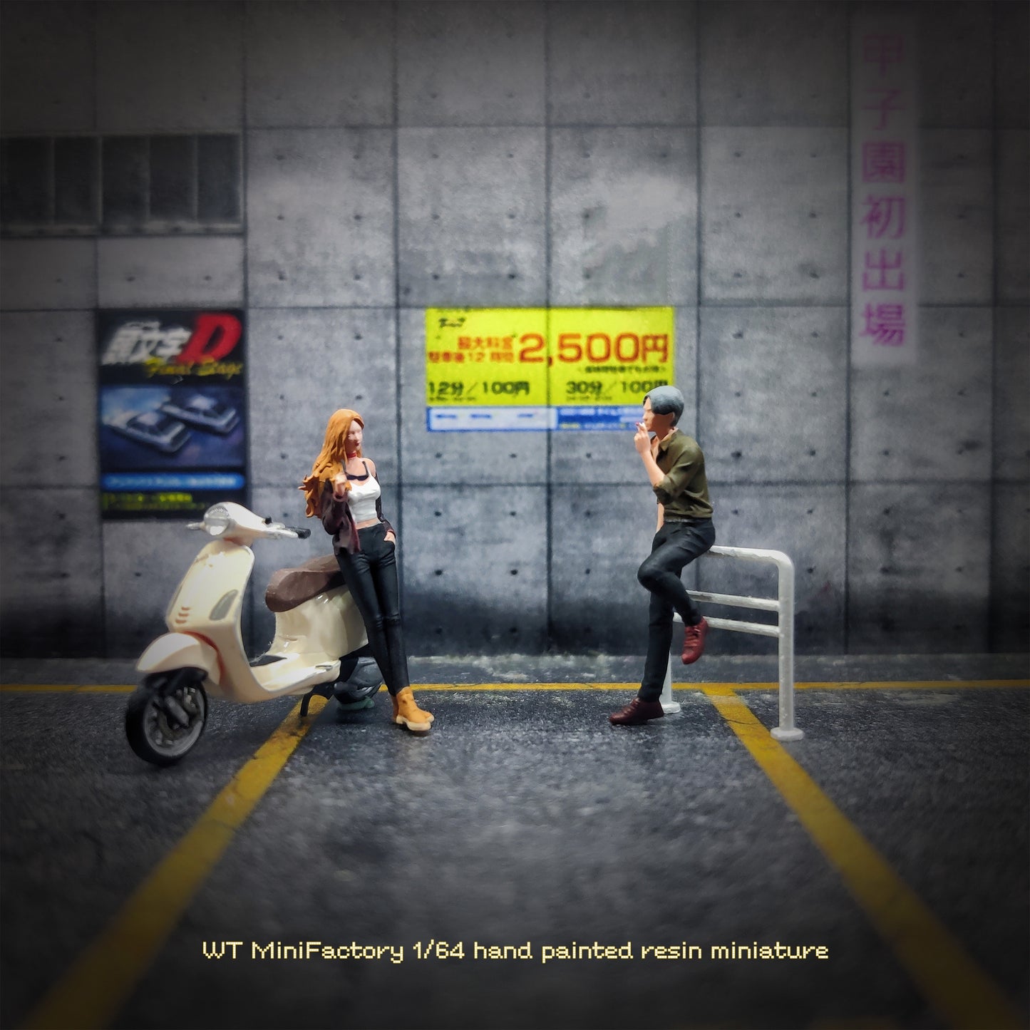 WT Minifactory 1/64 Scale Figurines Model Model Couple Duo Collection Miniature Hand-painted