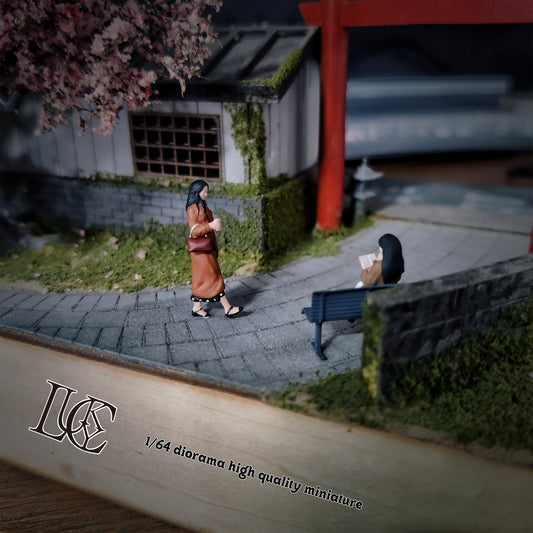 Lucky Studio 1/64 Scale Figurines Model Leisure Park Duo Miniature Hand-painted