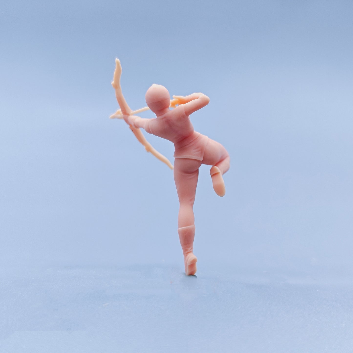 1/64 1/43 Figurines Scale Model Resin Pink Warrior Pulls Bow and Shoots Arrows Uncolored Miniatures Diorama Hand-painted D605
