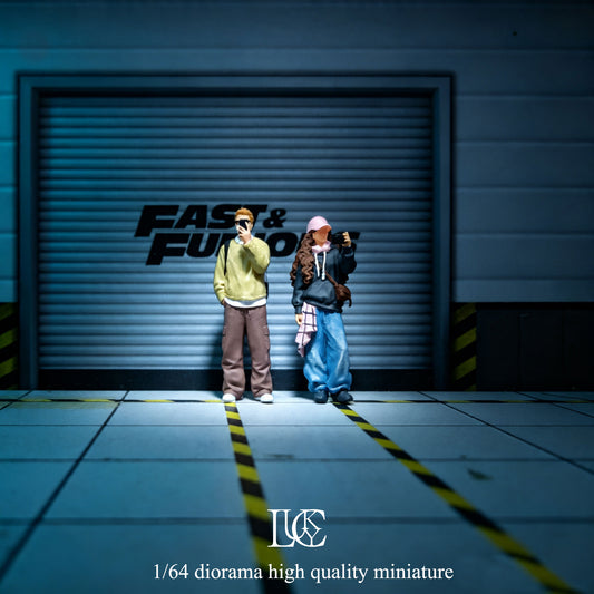 Lucky Studio 1/64 Scale Figurines Model Life-Documenting Duo Collection Miniature Hand-painted